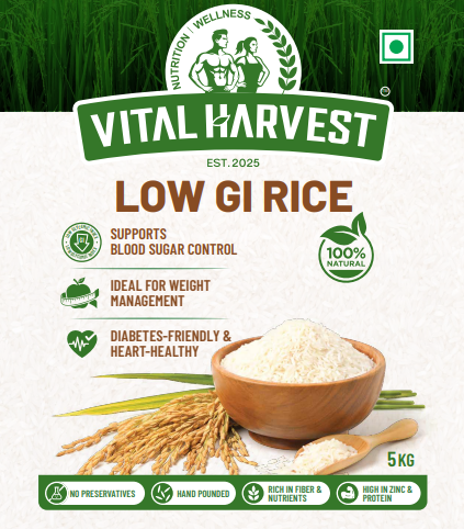Vital Harvest Low GI Rice – Combo Pack (2 x 5Kg)